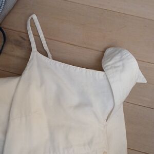 Cream Spaghetti Strap TIE TOP DRESS